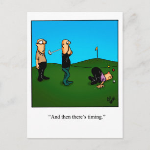 Hilarische Golf Humor Briefkaart