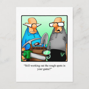 Hilarische Golf Humor Briefkaart