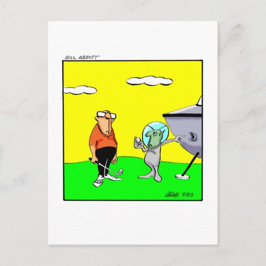 Hilarische Golf Humor Briefkaart (Voorkant)