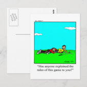 Hilarische Golf Humor Briefkaart (Voorkant / Achterkant)