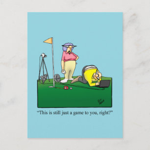 Hilarische Golf Humor Briefkaart