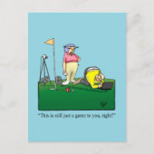 Hilarische Golf Humor Briefkaart (Voorkant)