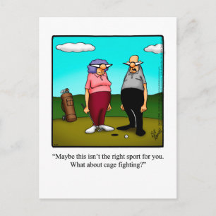 Hilarische Golf Humor Briefkaart