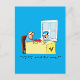 Hilarische Golf Humor Briefkaart