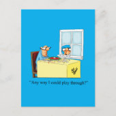 Hilarische Golf Humor Briefkaart (Voorkant)