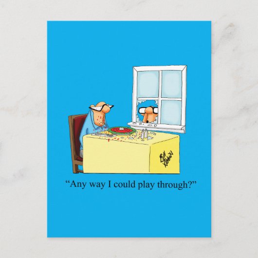 Hilarische Golf Humor Briefkaart (Voorkant)