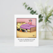 Hilarische Golf Humor Briefkaart (Staand voorkant)