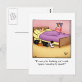 Hilarische Golf Humor Briefkaart (Voorkant / Achterkant)