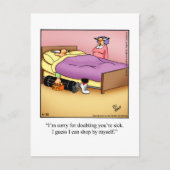 Hilarische Golf Humor Briefkaart (Voorkant)