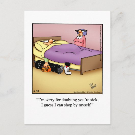 Hilarische Golf Humor Briefkaart (Voorkant)