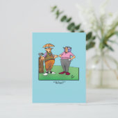 Hilarische Golf Humor Briefkaart (Staand voorkant)