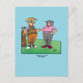 Hilarische Golf Humor Briefkaart (Voorkant)