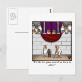 Hilarische Golf Humor Briefkaart (Voorkant / Achterkant)