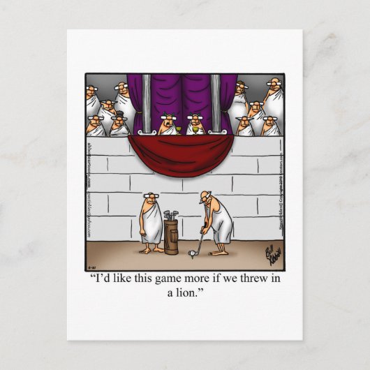 Hilarische Golf Humor Briefkaart (Voorkant)