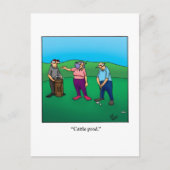 Hilarische Golf Humor Briefkaart (Voorkant)