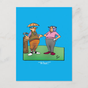 Hilarische Golf Humor Briefkaart