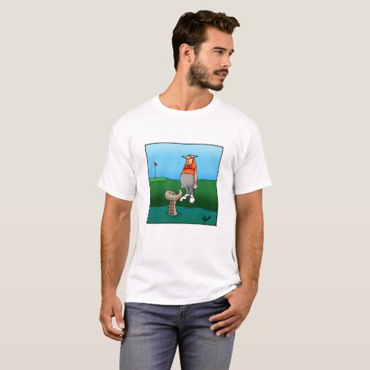 Hilarische Golf Humor T-shirt Gift (Voorkant volledig)