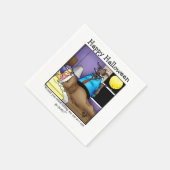 Hilarische Halloween Cocktail Party servetten (Hoek)