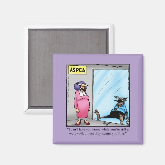 Hilarische Halloween Humor Square Magnet (Voorkant / Achterkant)