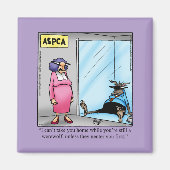 Hilarische Halloween Humor Square Magnet (Voorkant)
