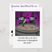 Hilarische Halloween Humor Uitnodiging (Voorkant / Achterkant)