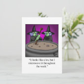 Hilarische Halloween Party Uitnodigingen (Staand voorkant)