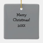 Hilarische Humor Kerst Keramisch Ornament (Achterkant)