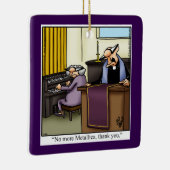 Hilarische Humor Kerst Keramisch Ornament (Rechts)