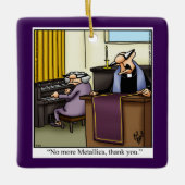 Hilarische Humor Kerst Keramisch Ornament (Voorkant)