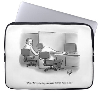 Hilarische Humor op de werkplek Laptop Sleeve