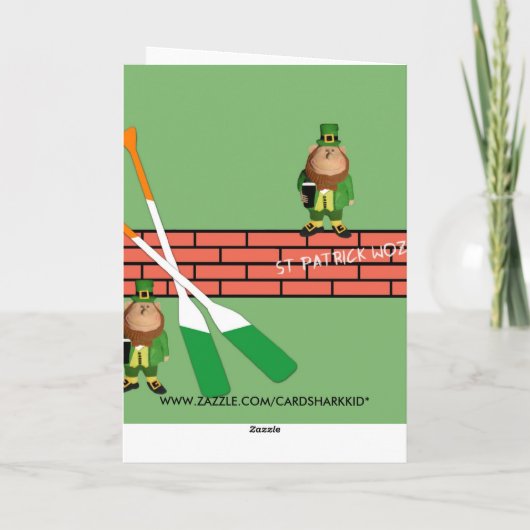 Hilarische Ierse verjaardag Kaart (Achterkant)