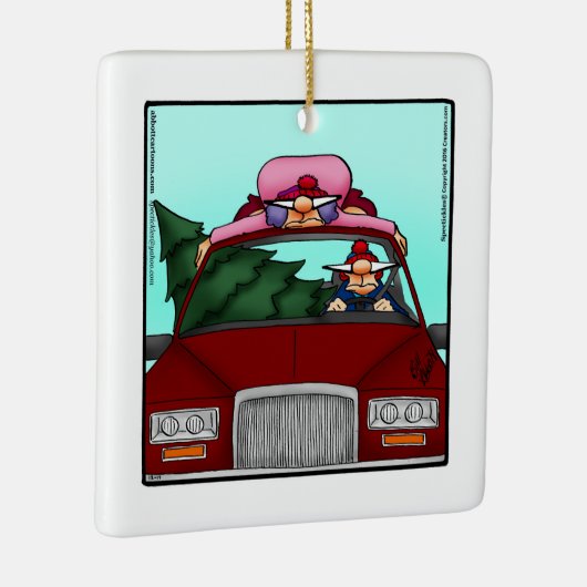 Hilarische kerst Humor Ornament (Rechts)