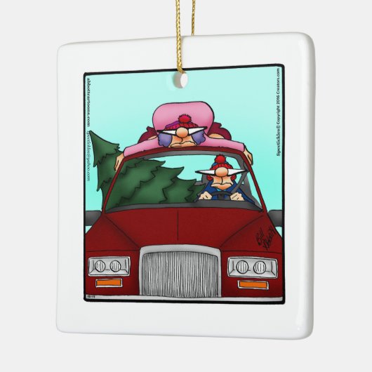 Hilarische kerst Humor Ornament (Links)