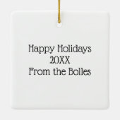 Hilarische kerst Humor Ornament (Achterkant)