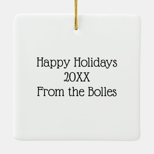 Hilarische kerst Humor Ornament (Achterkant)