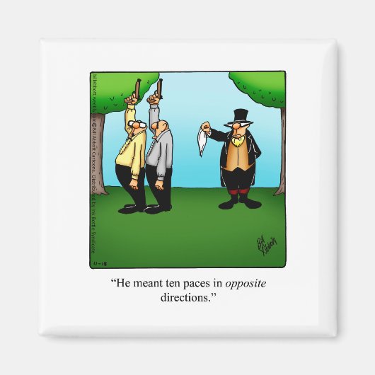 Hilarische koelkastmagneet magneet (Voorkant)