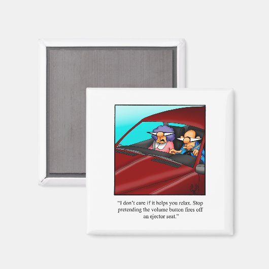 Hilarische paar Humor koelkastmagneet Magneet (Voorkant / Achterkant)