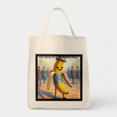 Hilarische Rick London "Duct-Taped Banana" Comic Tote Bag (Voorkant)