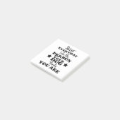 Hilarische spreuk over huisdierhond post-it® notes (Schuin)