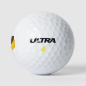 Hilarische Texas Cowboy Emoji Gift Golfballen (Logo)