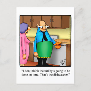 Hilarische Thanksgiving Humor Briefkaart