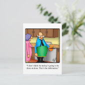 Hilarische Thanksgiving Humor Briefkaart (Staand voorkant)