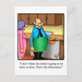 Hilarische Thanksgiving Humor Briefkaart (Voorkant)