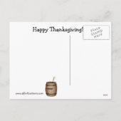 Hilarische Thanksgiving Humor Briefkaart (Achterkant)