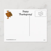 Hilarische Thanksgiving Humor Briefkaart (Achterkant)