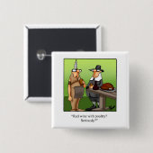 Hilarische Thanksgiving Humor Button Gift (Voorkant /achterkant)