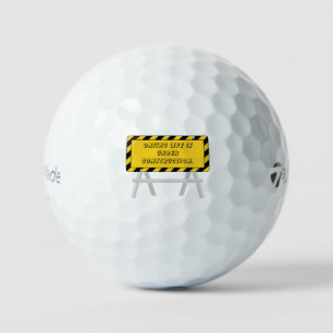 Hilarische typografie dating humor leuk cadeau golfballen
