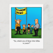 Hilarische vader / zoon Humor Briefkaart (Voorkant)