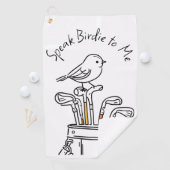 Hilarische Vaderdag Birdie Grafiek Golfhanddoek (Insitu)