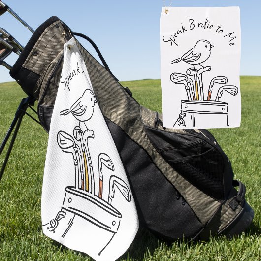 Hilarische Vaderdag Birdie Grafiek Golfhanddoek